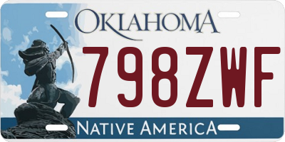 OK license plate 798ZWF