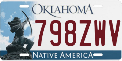 OK license plate 798ZWV