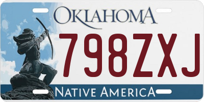 OK license plate 798ZXJ