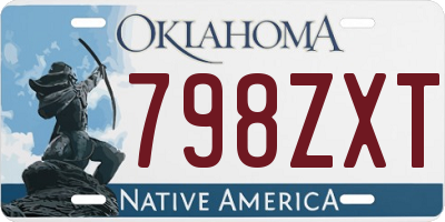 OK license plate 798ZXT