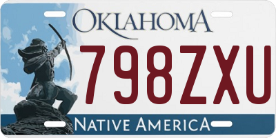 OK license plate 798ZXU