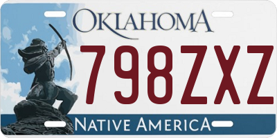 OK license plate 798ZXZ