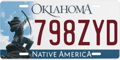 OK license plate 798ZYD