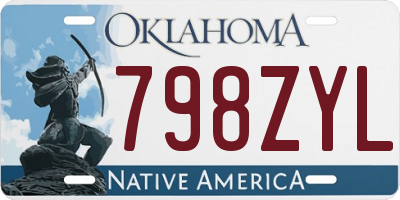 OK license plate 798ZYL