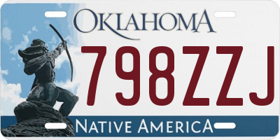 OK license plate 798ZZJ