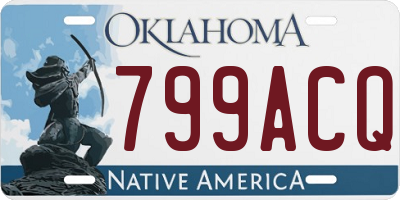 OK license plate 799ACQ