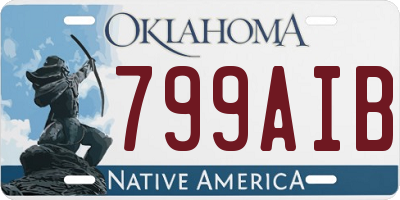 OK license plate 799AIB