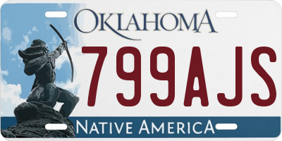 OK license plate 799AJS