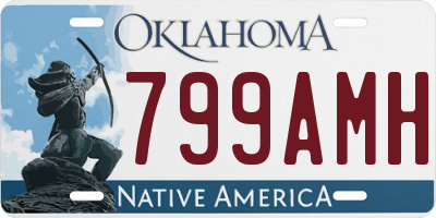 OK license plate 799AMH
