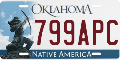 OK license plate 799APC