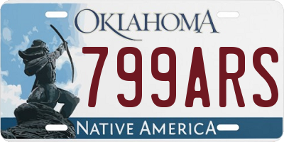 OK license plate 799ARS