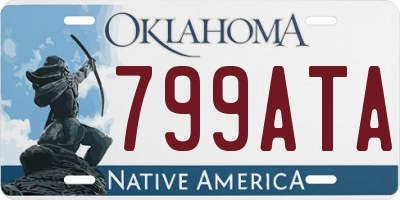 OK license plate 799ATA