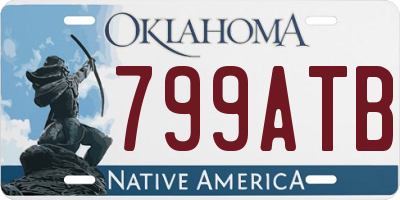OK license plate 799ATB