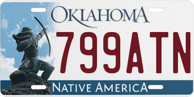 OK license plate 799ATN