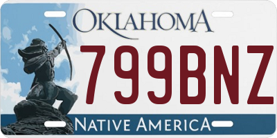 OK license plate 799BNZ