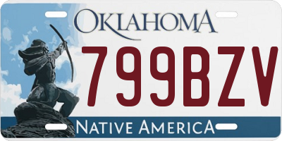 OK license plate 799BZV