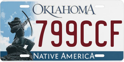 OK license plate 799CCF