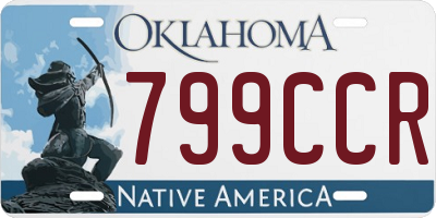 OK license plate 799CCR