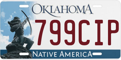 OK license plate 799CIP