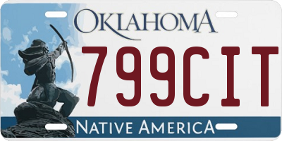 OK license plate 799CIT