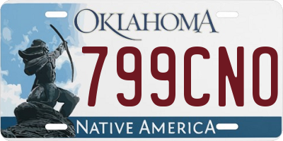 OK license plate 799CNO