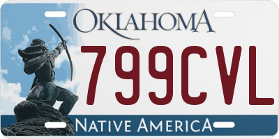 OK license plate 799CVL