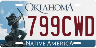 OK license plate 799CWD
