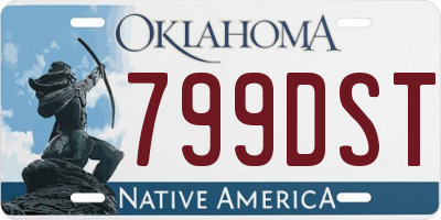 OK license plate 799DST
