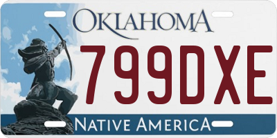 OK license plate 799DXE