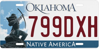 OK license plate 799DXH