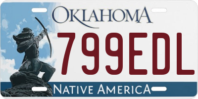 OK license plate 799EDL