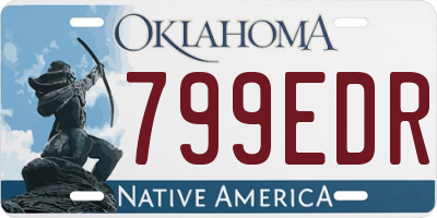 OK license plate 799EDR