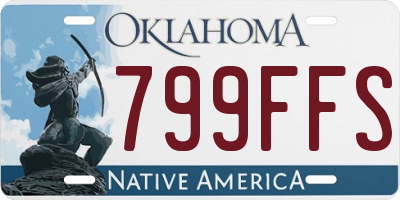 OK license plate 799FFS