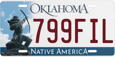 OK license plate 799FIL