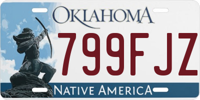 OK license plate 799FJZ