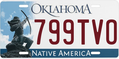 OK license plate 799TVO