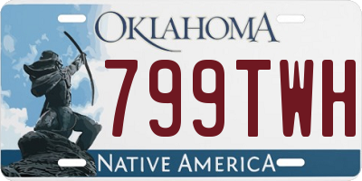 OK license plate 799TWH