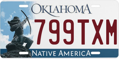 OK license plate 799TXM
