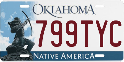 OK license plate 799TYC