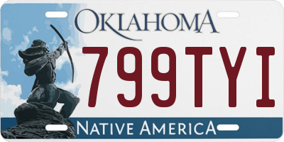 OK license plate 799TYI