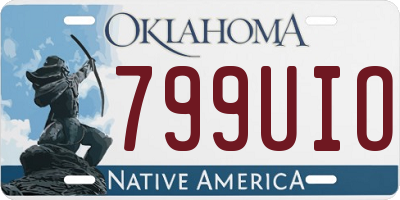 OK license plate 799UIO