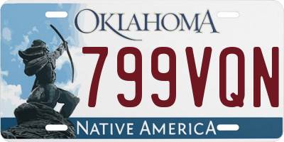 OK license plate 799VQN