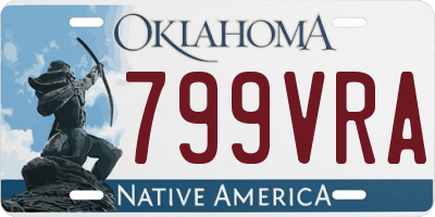 OK license plate 799VRA