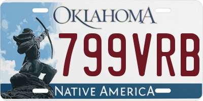 OK license plate 799VRB