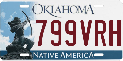 OK license plate 799VRH