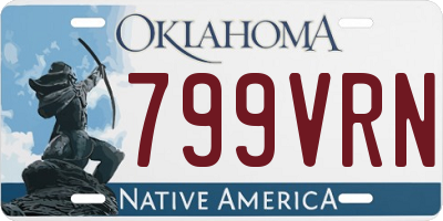 OK license plate 799VRN