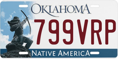 OK license plate 799VRP