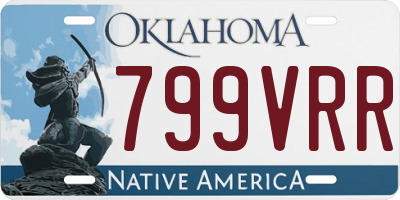 OK license plate 799VRR