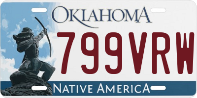 OK license plate 799VRW