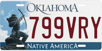 OK license plate 799VRY
